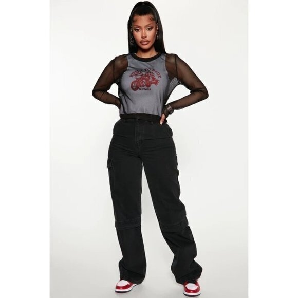 Built To Ride Mesh Top - Black/White Size Large RefFNB3 - Picture 3 of 8